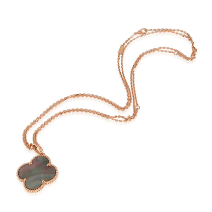 [Amore Jewelry]CLOVER 25MM GOLD DARK MOP BIG CLOVER NECKLACE