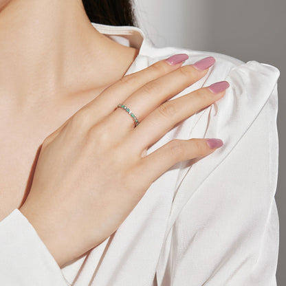 [Amore Jewelry]Sparkling Vibrant Round Shape Daily Ring