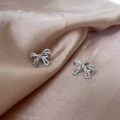 [Amore Jewelry]Dainty Bow Shape Earrings