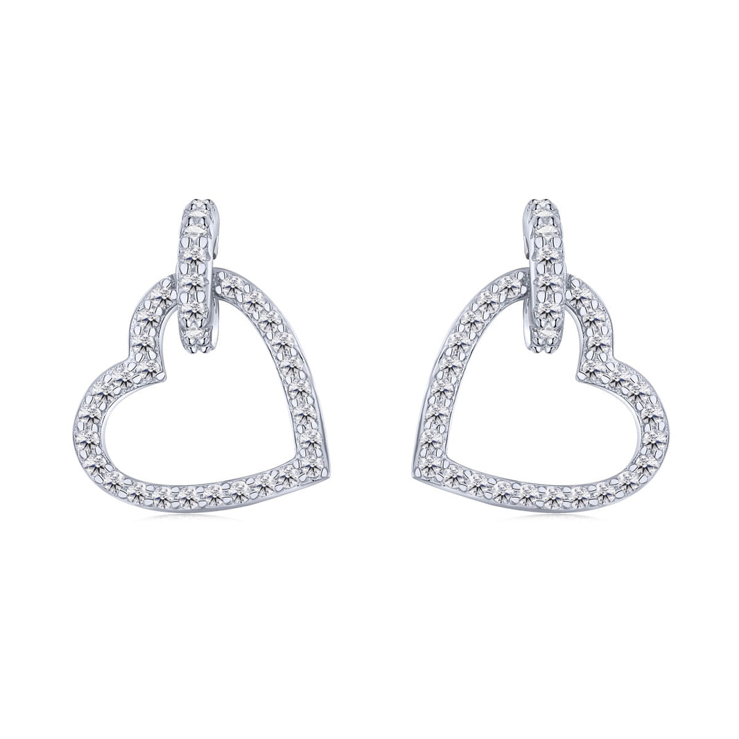 [Amore Jewelry]Dainty Heart Shape Earrings