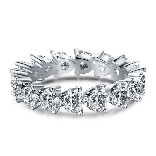 [Amore Jewelry]0.25 Carat Radiant Romance Heart Cut Lover Ring