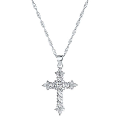 [Amore Jewelry]Delicate Cross Shape Necklace