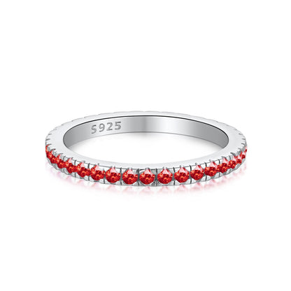 [Amore Jewelry]Delicate Sparkling Round Cut Daily Ring