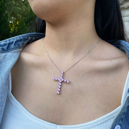 [Amore Jewelry]Radiant Cross Shape Necklace