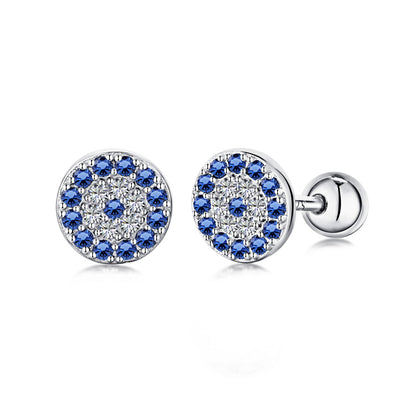 [Amore Jewelry]Devil's Eye Ear Bone Nail Earrings
