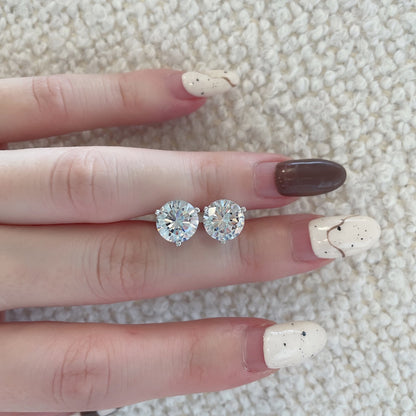 [Amore Jewelry]Dainty Round Shape Earrings