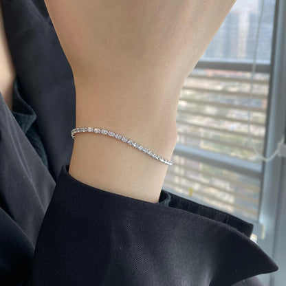 [Amore Jewelry]Elegant Emerald Cut Daily Bracelet