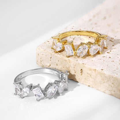 [Amore Jewelry]Delicate Multi Cut Ring