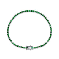 [Amore Jewelry]Dazzling Colorful Round Cut Daily Bracelet