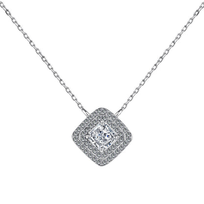 [Amore Jewelry]Sparkling Asscher Cut Necklace