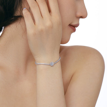 [Amore Jewelry]Luxurious Dazzling Square Shape Banquet Bracelet