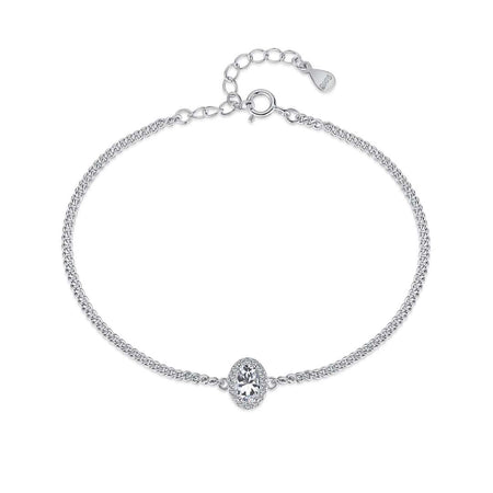 [Amore Jewelry]Exquisite Oval Shape Bracelet