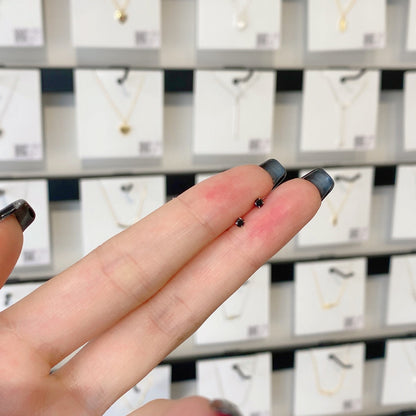 [Amore Jewelry]Delicate Solitaire Earrings