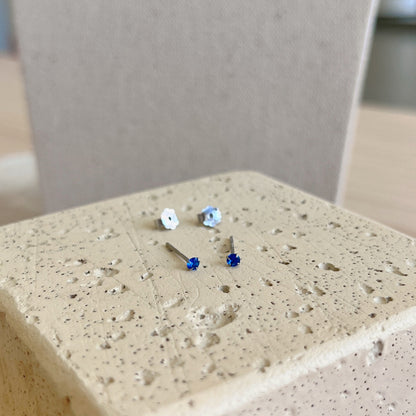 [Amore Jewelry]Delicate Solitaire Earrings