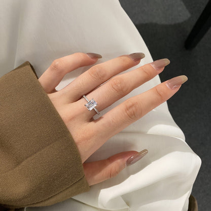 [Amore Jewelry]2.0 Carat Scintillating Ornate Radiant Cut Party Ring