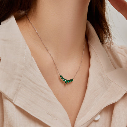 [Amore Jewelry]Dainty Colorful Heart Necklace