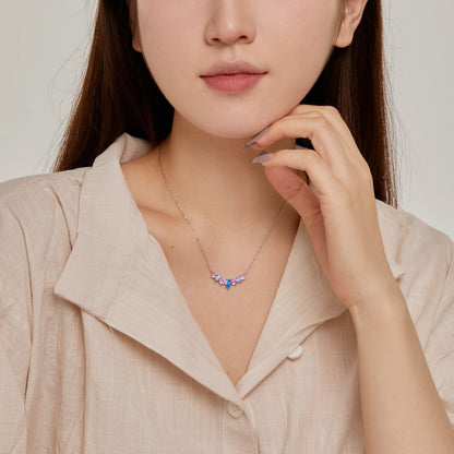 [Amore Jewelry]Dainty Colorful Heart Necklace