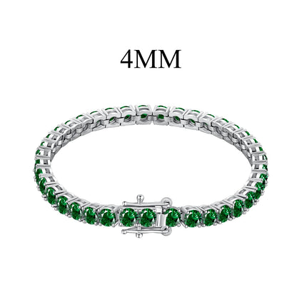 [Amore Jewelry]Radiant Colorful Round Cut Party Bracelet