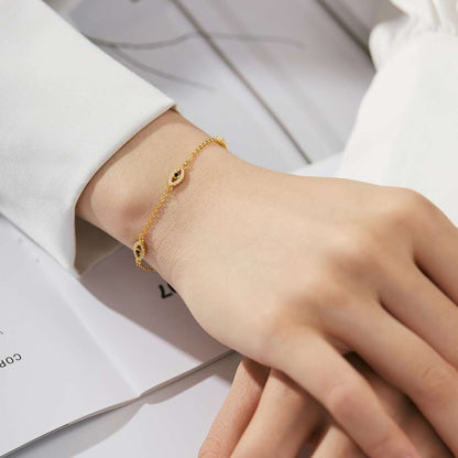 [Amore Jewelry]Evil Eye Shape Pendent Necklace