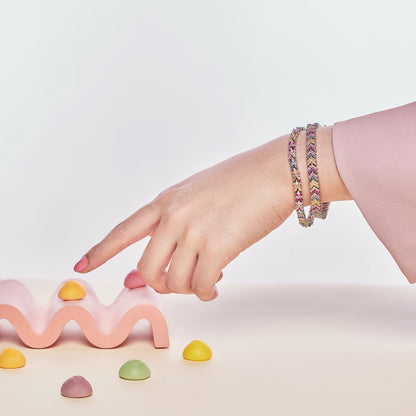 [Amore Jewelry]Ornate Sparkling Round Cut Party Bracelet