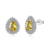 [Amore Jewelry]Delicate Gorgeous Pear Cut Daily Earrings