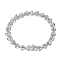 [Amore Jewelry]0.75 Carat Elegant Romantic Heart Shape Lover Bracelet