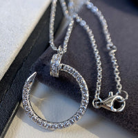 [Amore Jewelry]JUSTE NECKLACE SILVER DIAMONDS