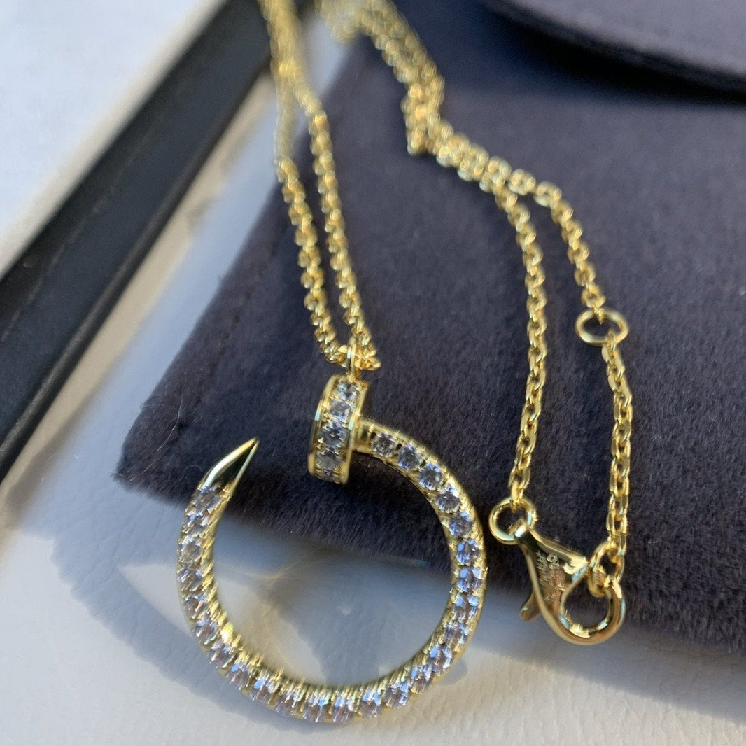 [Amore Jewelry]JUSTE NECKLACE GOLD DIAMONDS