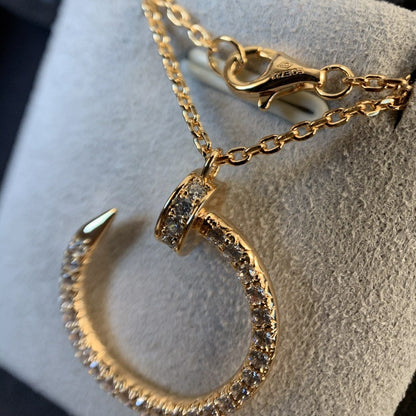 [Amore Jewelry]JUSTE NECKLACE PINK GOLD DIAMONDS