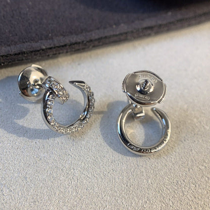 [Amore Jewelry]JUSTE EARRINGS SILVER DIAMONDS