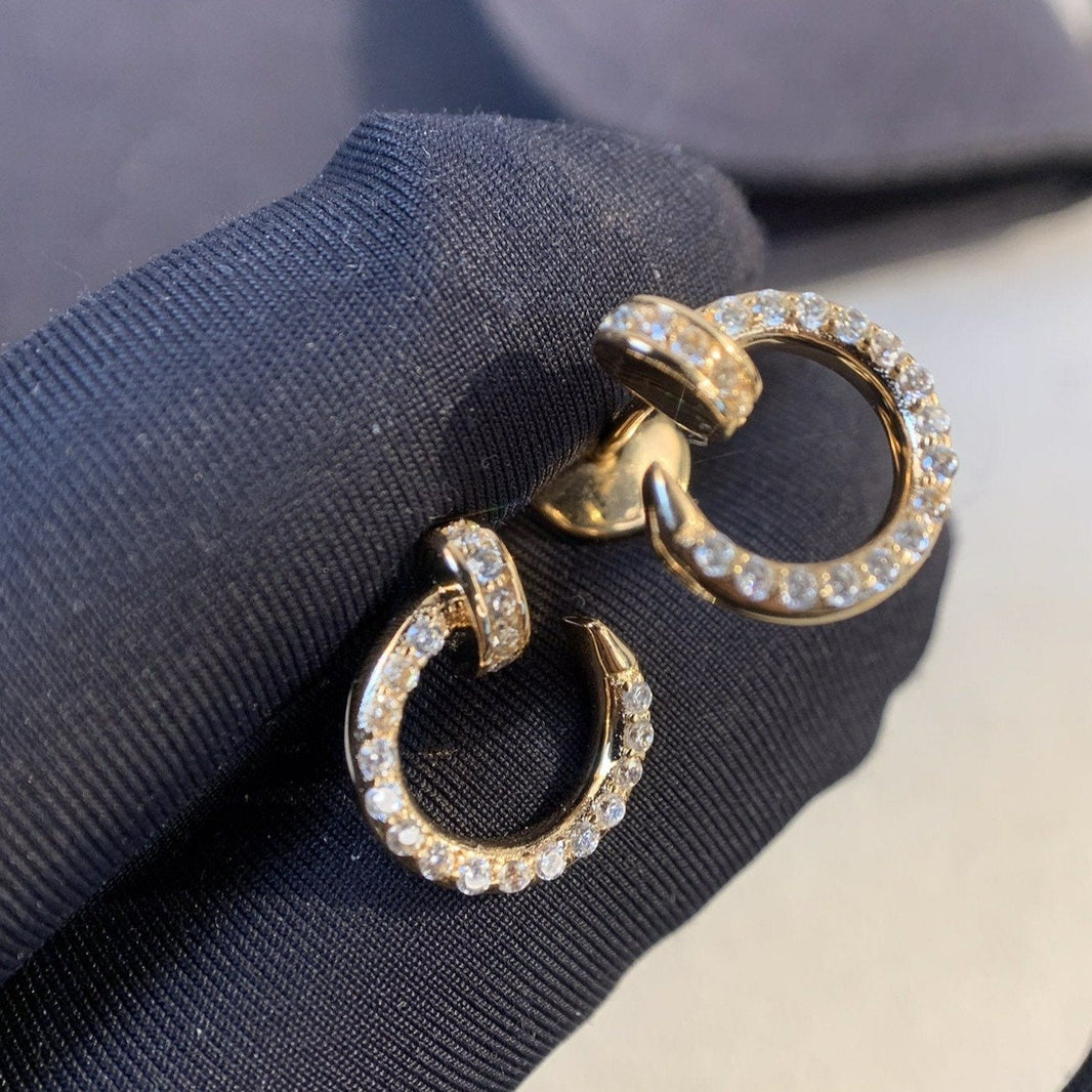 [Amore Jewelry]JUSTE EARRINGS GOLD DIAMONDS