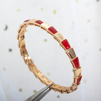 [Amore Jewelry]SERPENTI BRACELET PINK GOLD RUBELLITE