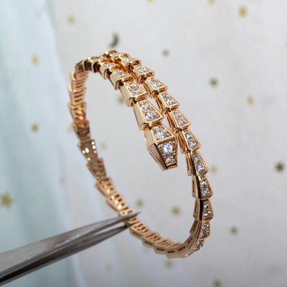 [Amore Jewelry]SERPENTI BRACELET 6.8MM PINK GOLD DIAMOND