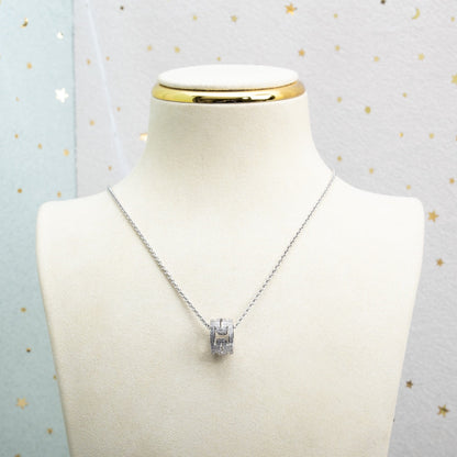 [Amore Jewelry]PARENTESI NECKLACE SILVER DIAMOND