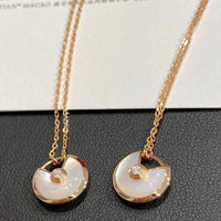 [Amore Jewelry]AMULETTE ROSE GOLD MOP NECKLACE