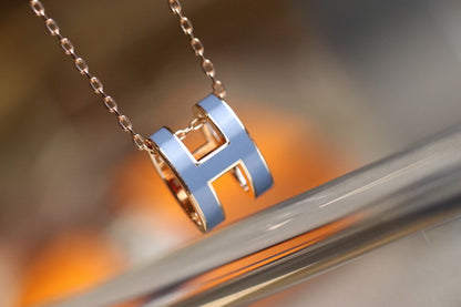 [Amore Jewelry]POP H PEDANT PINK GOLD