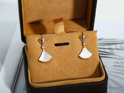 [Amore Jewelry]DREAM MOP PINK GOLD EARRINGS