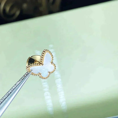 [Amore Jewelry]SWEET BUTTERFLY MOP EARSTUDS