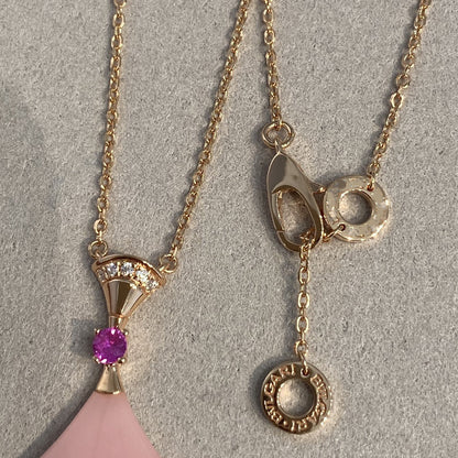 [Amore Jewelry]DREAM NECKLACE PINK OPAL