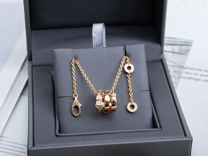 [Amore Jewelry]SERPENTI PINK GOLD NECKLACE DIAMOND
