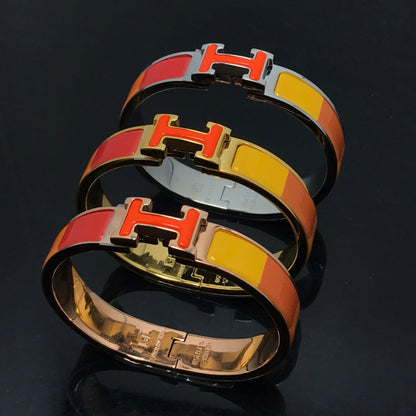 [Amore Jewelry]H BRACELET ORANGE RAINBOW CERAMIC