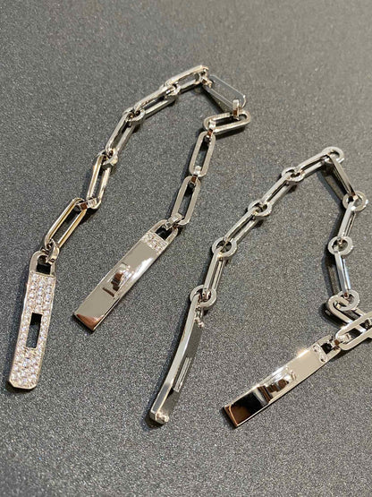 [Amore Jewelry]CHAINE BRACELET SMALL MODEL DIAMOND