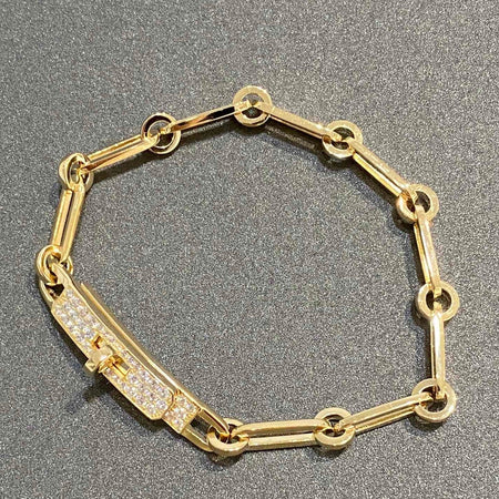 [Amore Jewelry]CHAINE BRACELET SMALL MODEL DIAMOND