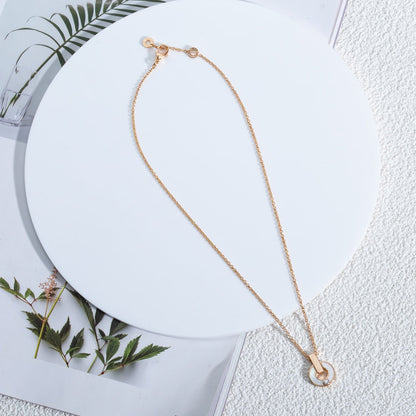 [Amore Jewelry]GARI NECKLACE PINK GOLD MOP