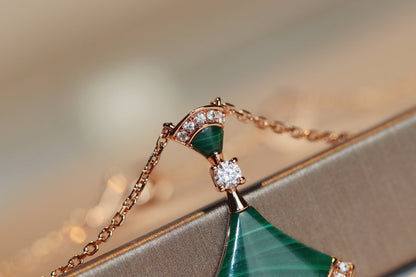 [Amore Jewelry]DREAM NECKLACE MALACHITE DIAMOND