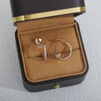 [Amore Jewelry]JUSTE EARRINGS 12.75MM PINK GOLD DIAMOND