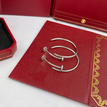 [Amore Jewelry]JUSTE EARRINGS FULL DIAMONDS 1.8MM