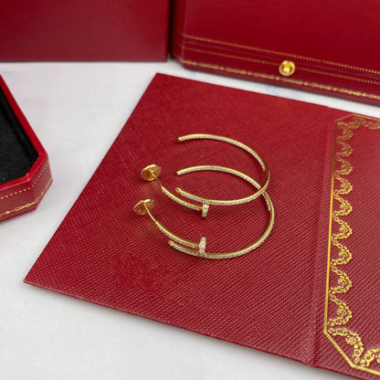 [Amore Jewelry]JUSTE EARRINGS FULL DIAMONDS 1.8MM