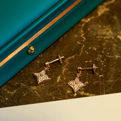 [Amore Jewelry]STAR DIAMONDS EARRINGS GOLD