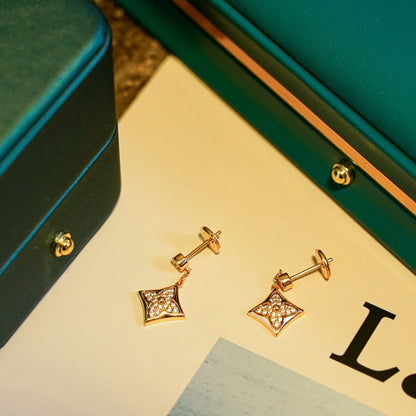 [Amore Jewelry]STAR DIAMONDS EARRINGS GOLD